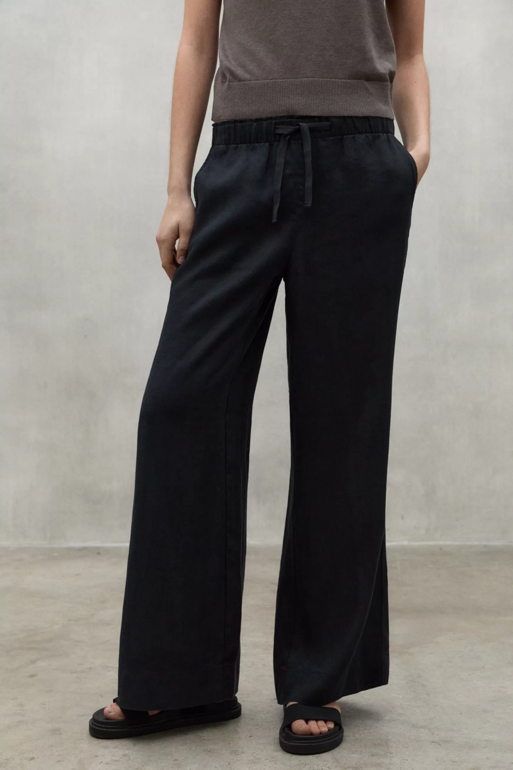 Hot MOSA LINEN TROUSERS Mujer Pantalones