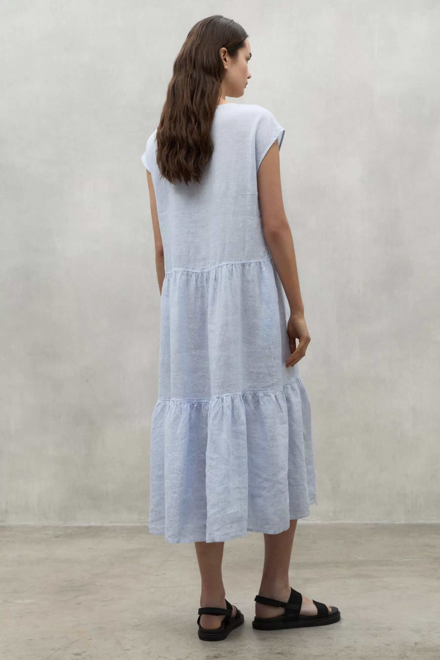 Outlet BLUE ARCILLA LINEN DRESS Mujer Vestidos y Faldas