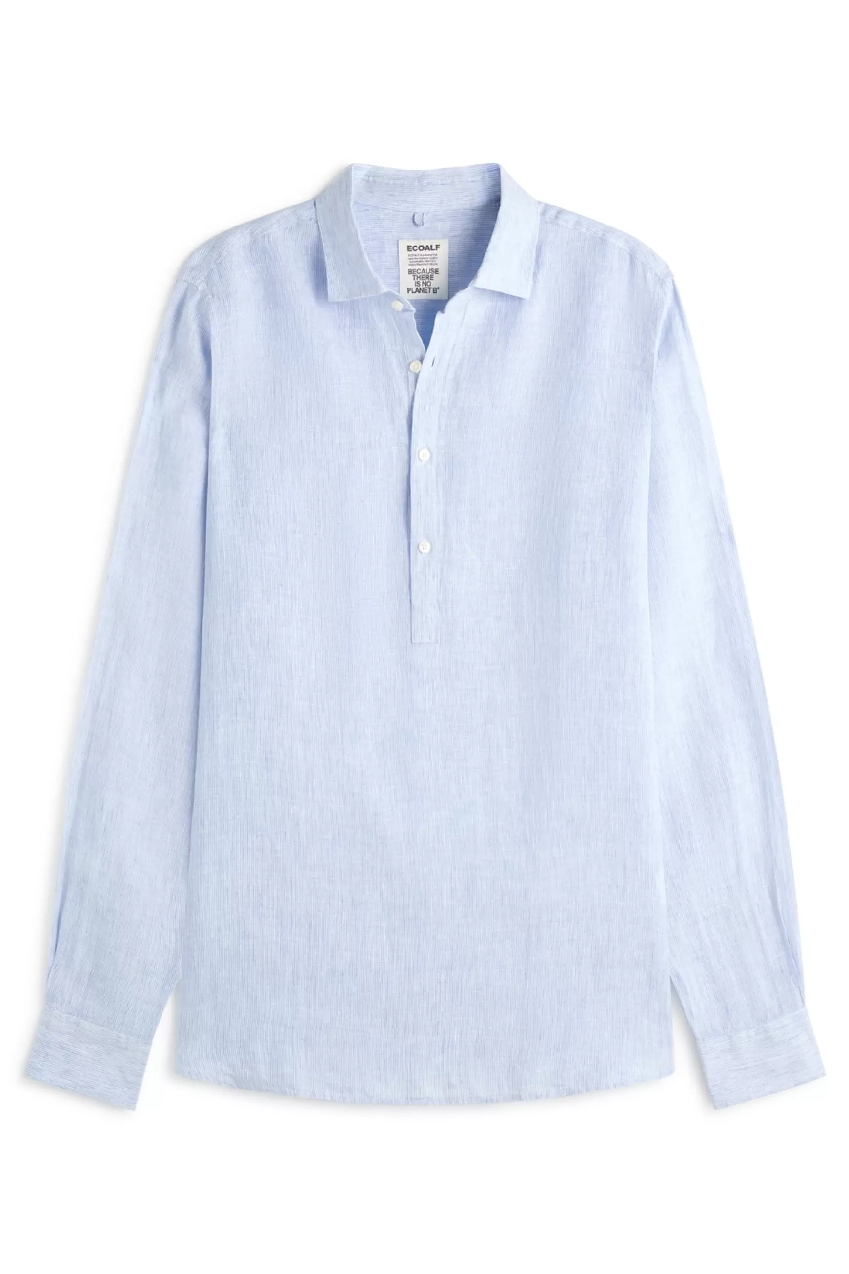 Clearance BLUE POLINO  STRIPED LINEN SHIRT Hombre Camisas