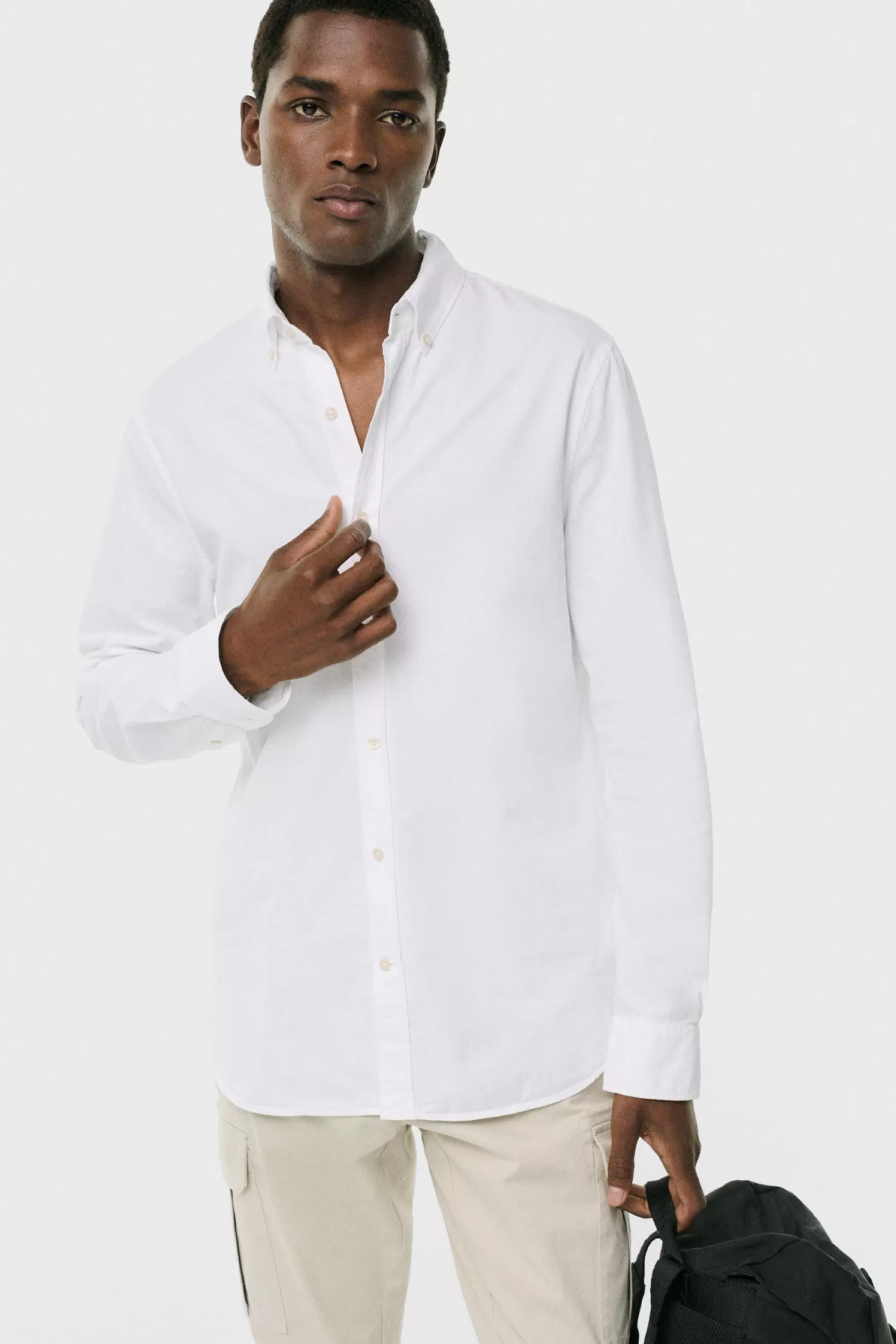 Online CAMISA ANTEJO BLANCA Hombre Camisas