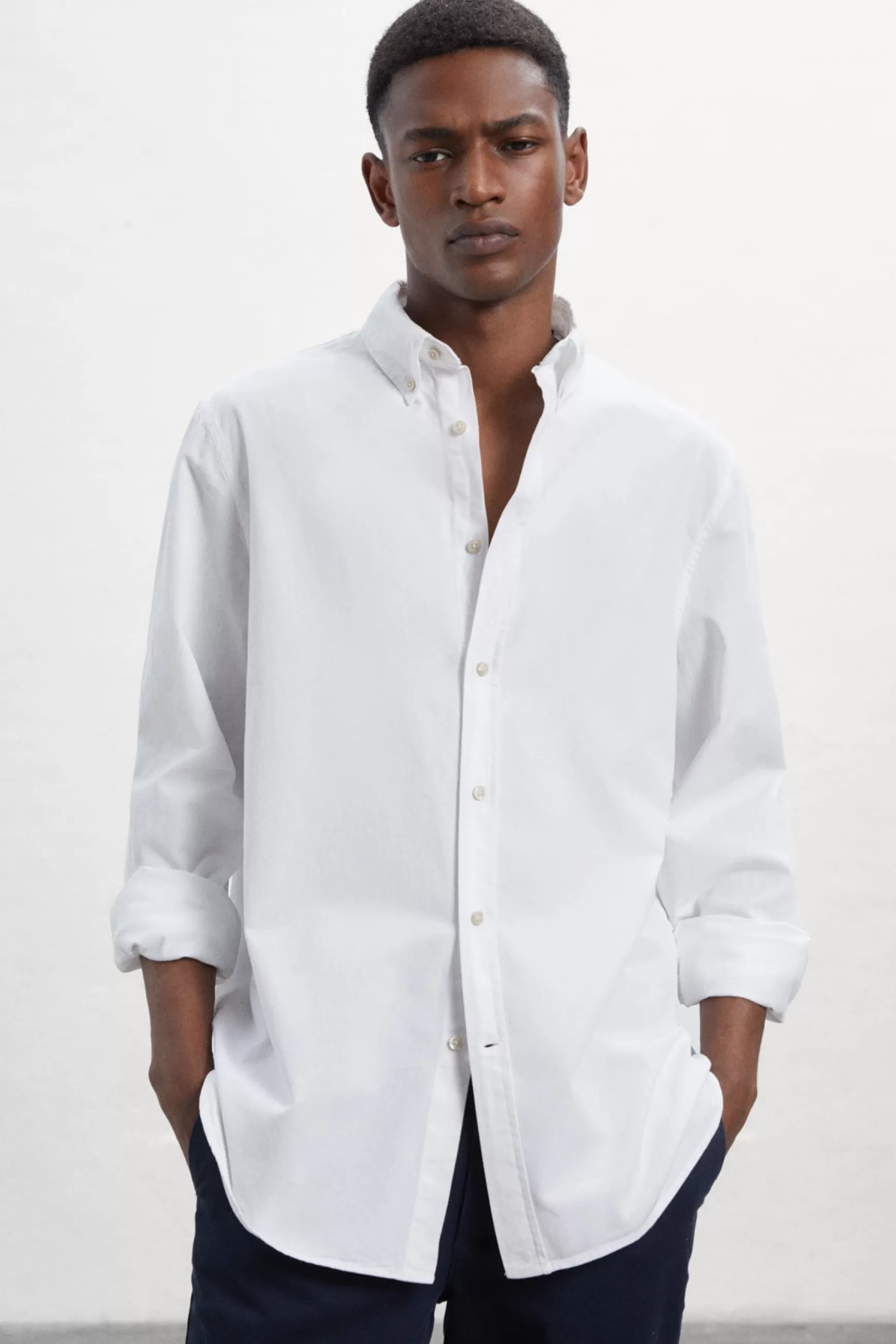 Outlet CAMISA ANTEJO BLANCA Hombre Camisas