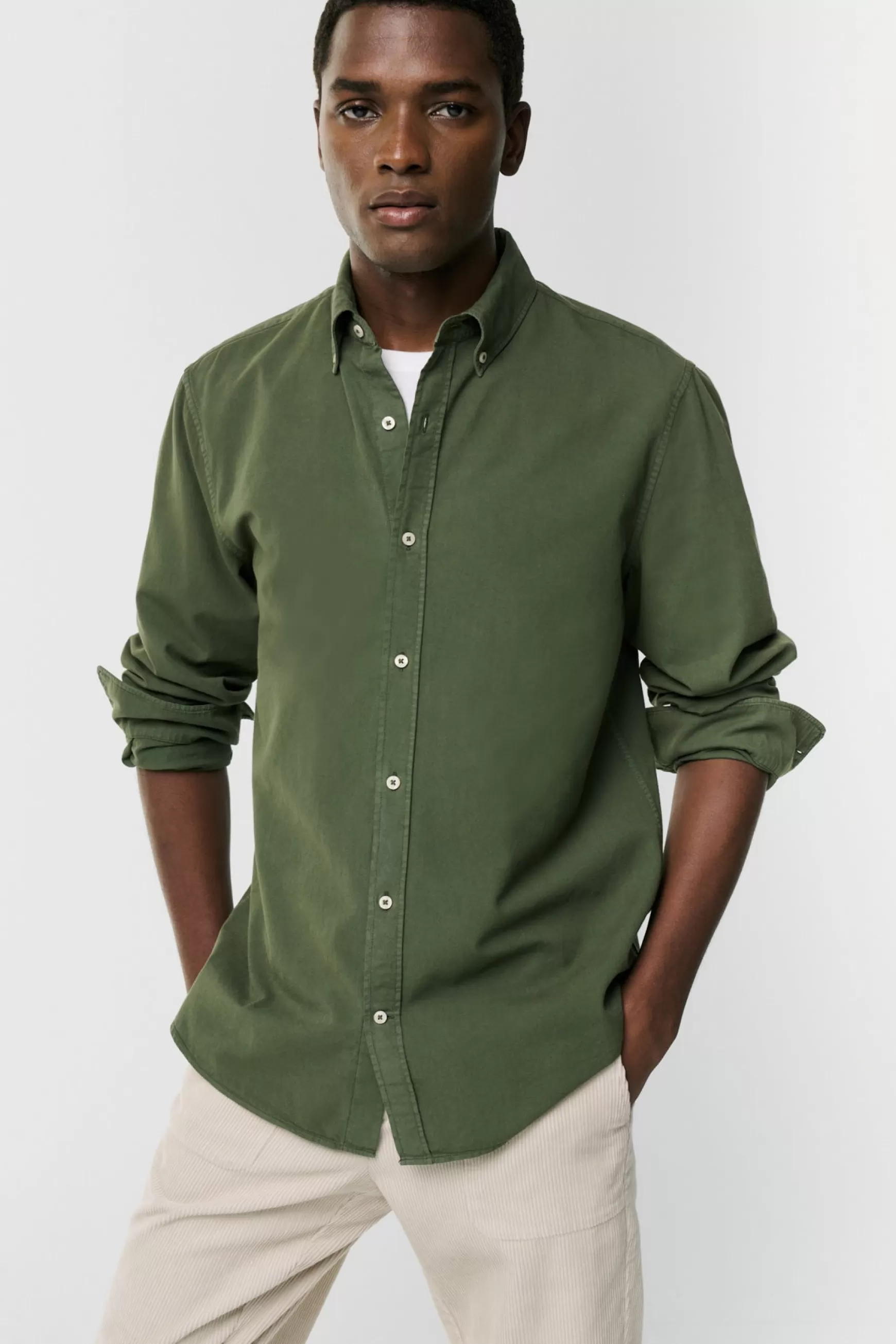 Best CAMISA ANTEJO VERDE Hombre Camisas