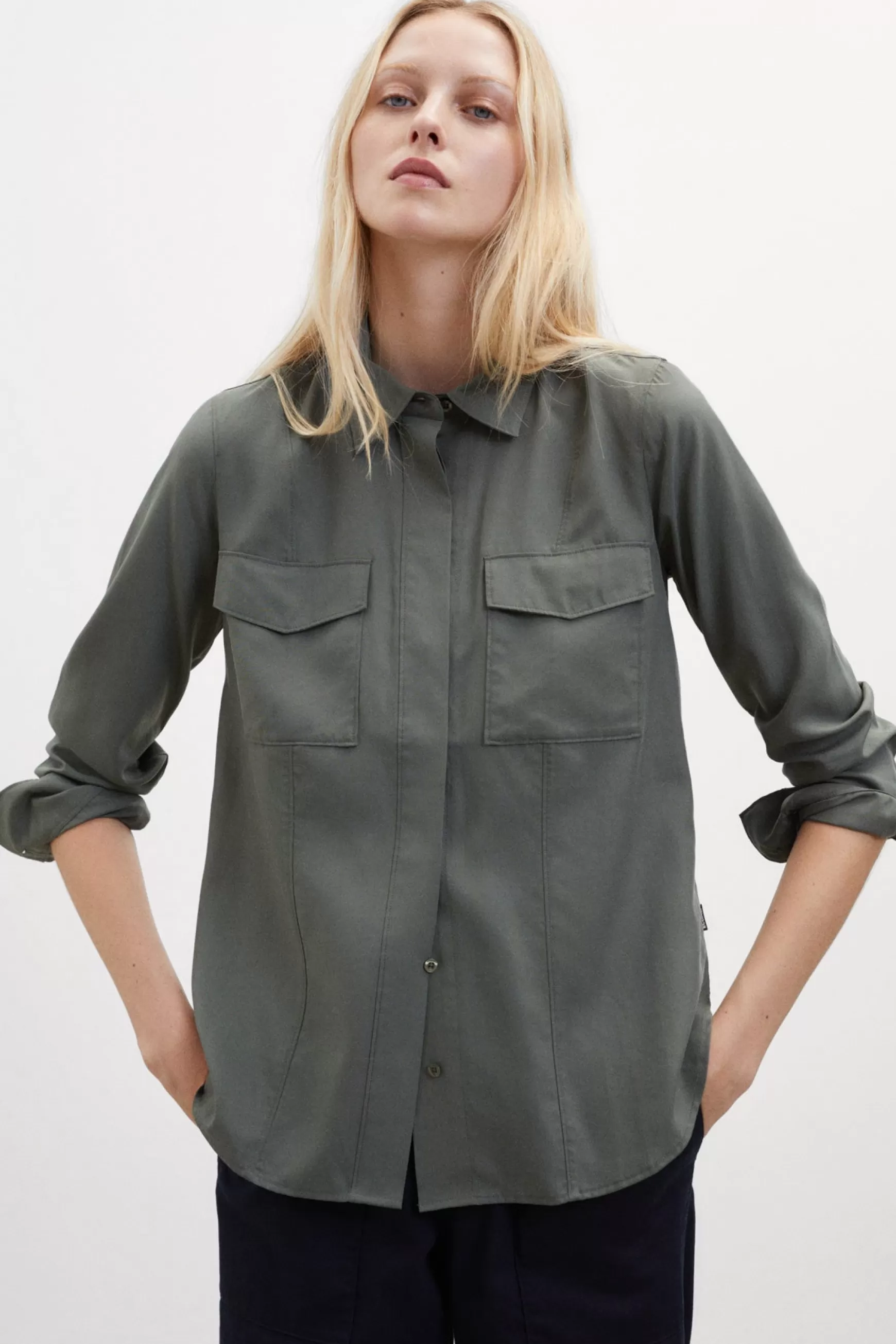 Best Sale CAMISA EMMA VERDE Mujer Camisas