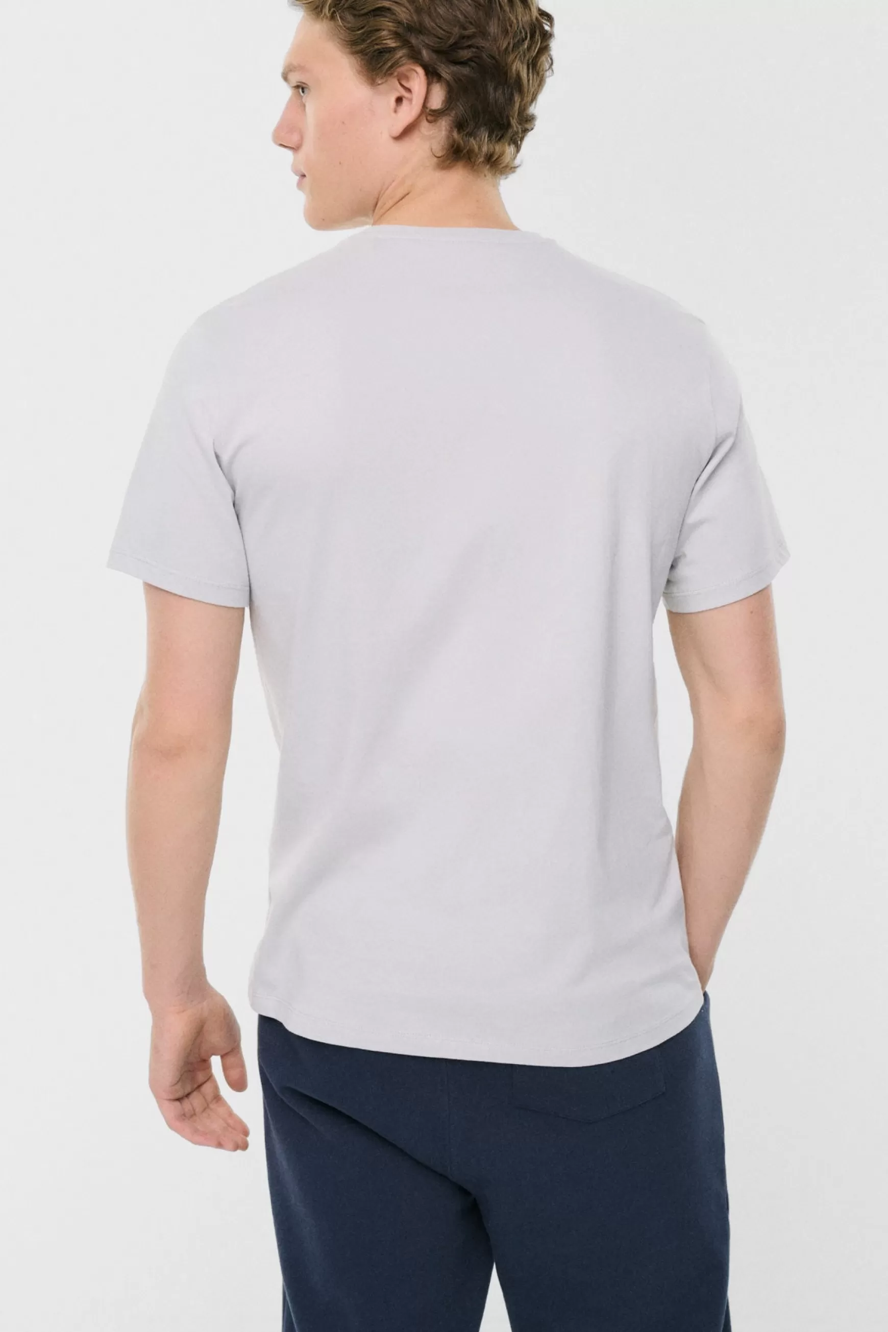 Store CAMISETA NEW NATAL LABEL PATCH GRIS Hombre Camisetas