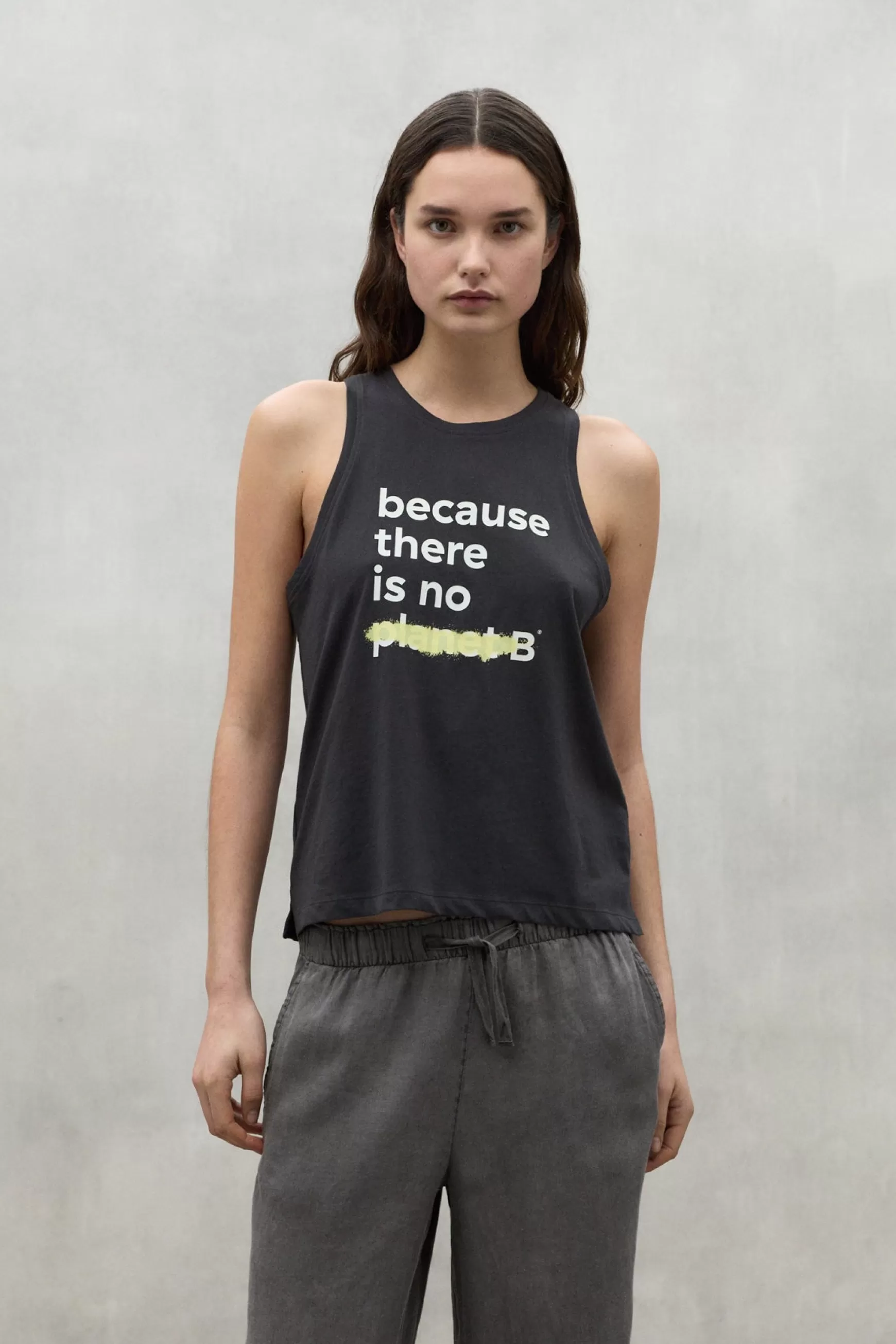 Outlet DARK GREY UNDERLINED T-SHIRT Mujer Camisetas