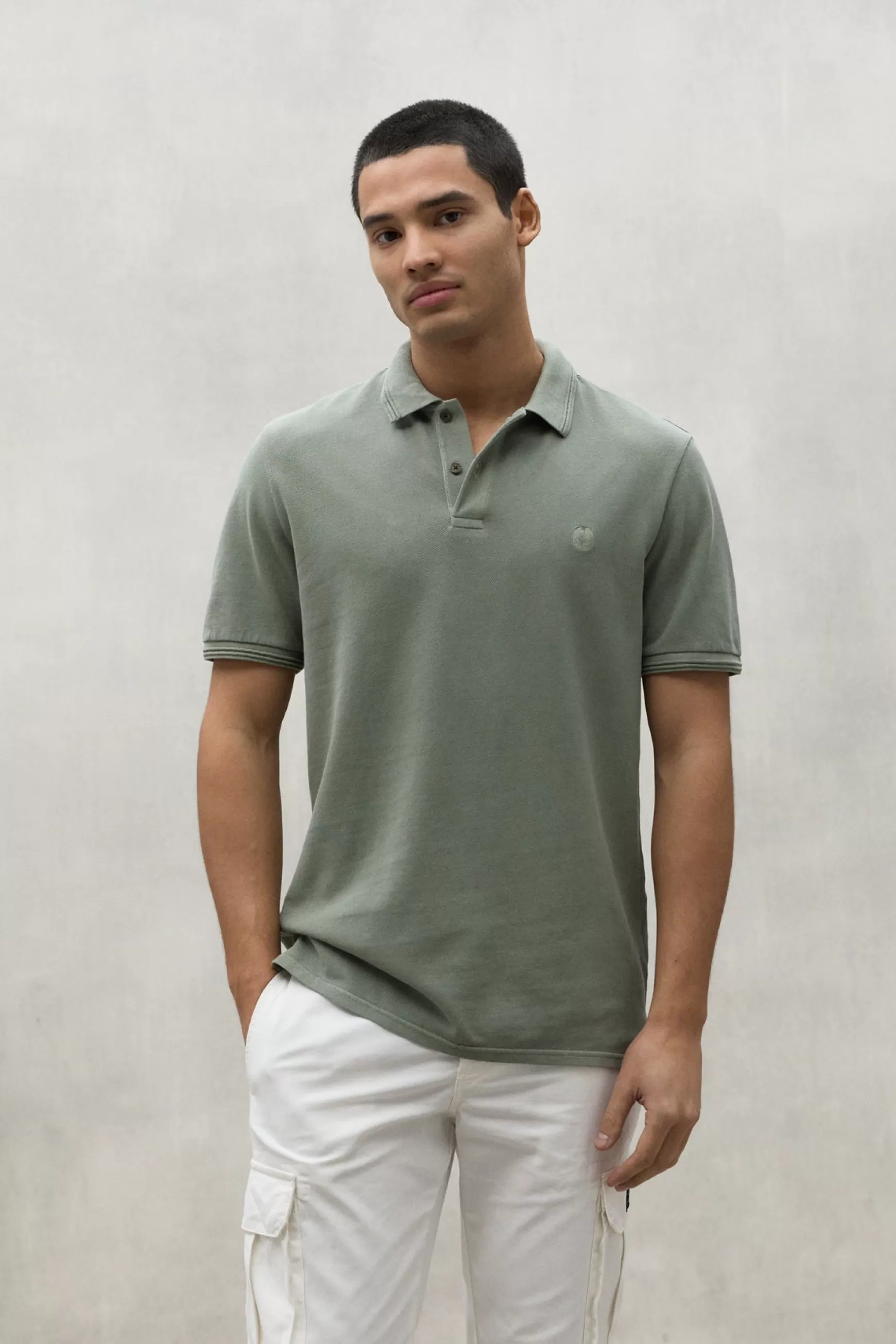 Hot GREEN TANO PIQUE POLO SHIRT Hombre Polos