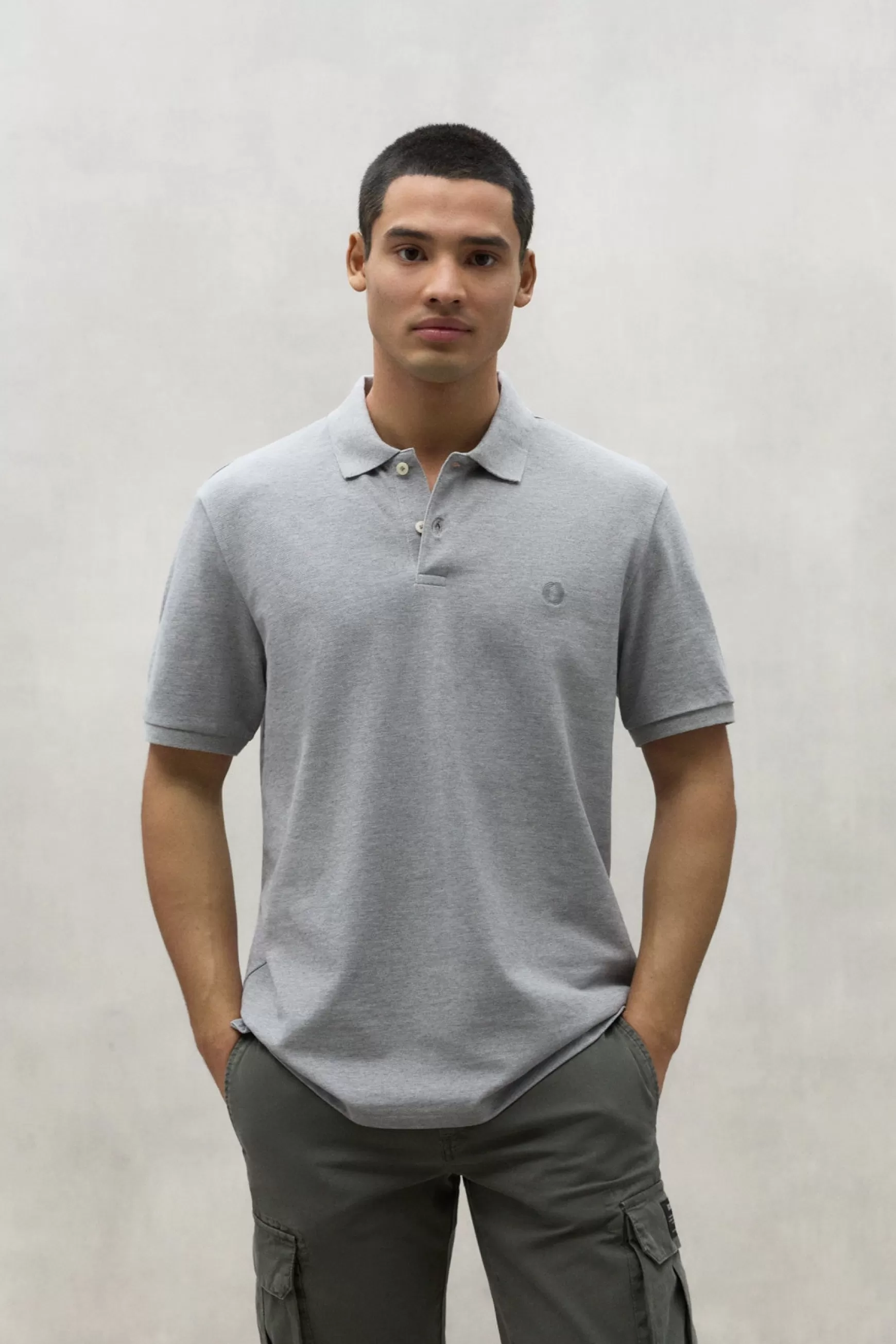 Best GREY TED PIQUE POLO SHIRT Hombre Polos