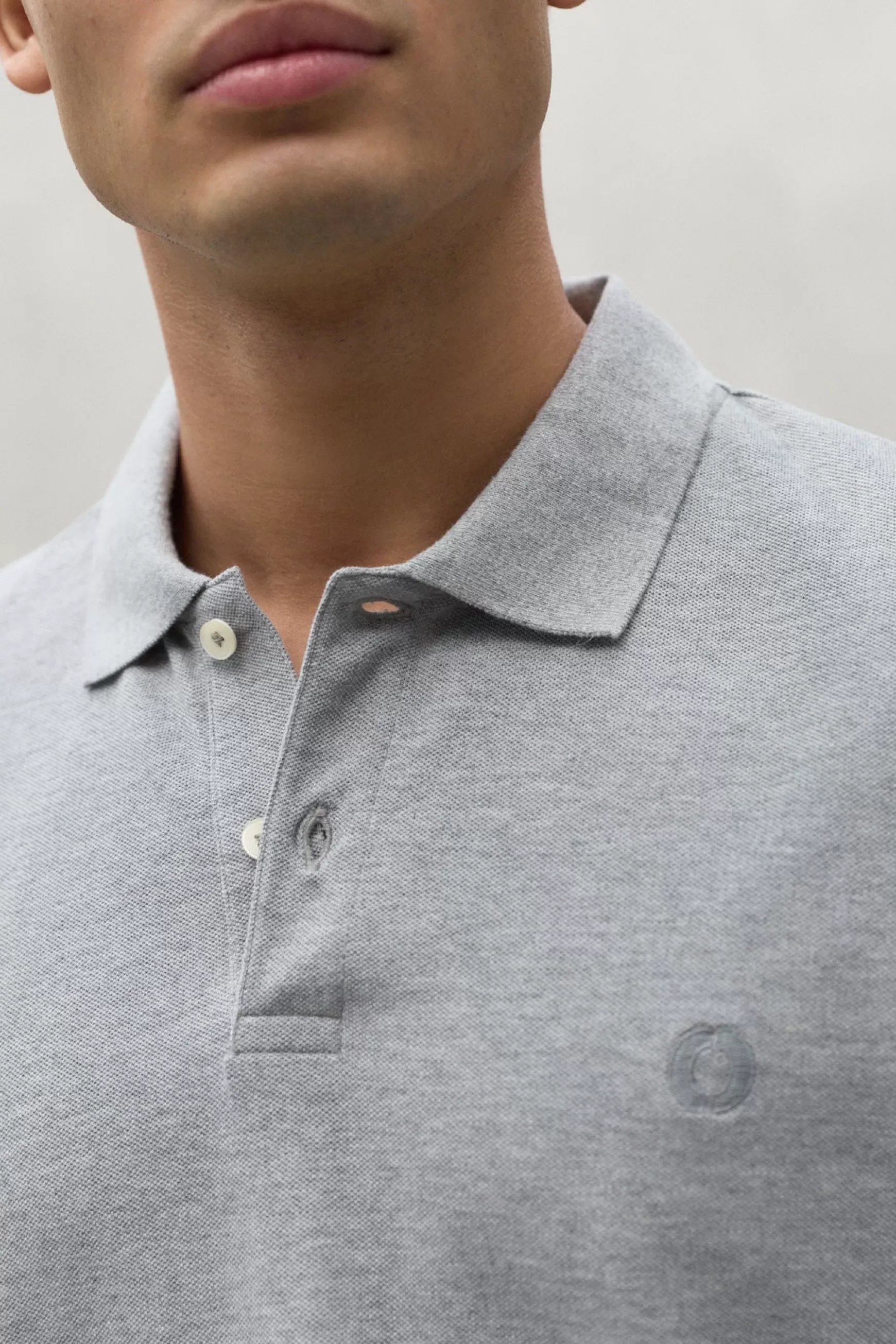 Best GREY TED PIQUE POLO SHIRT Hombre Polos