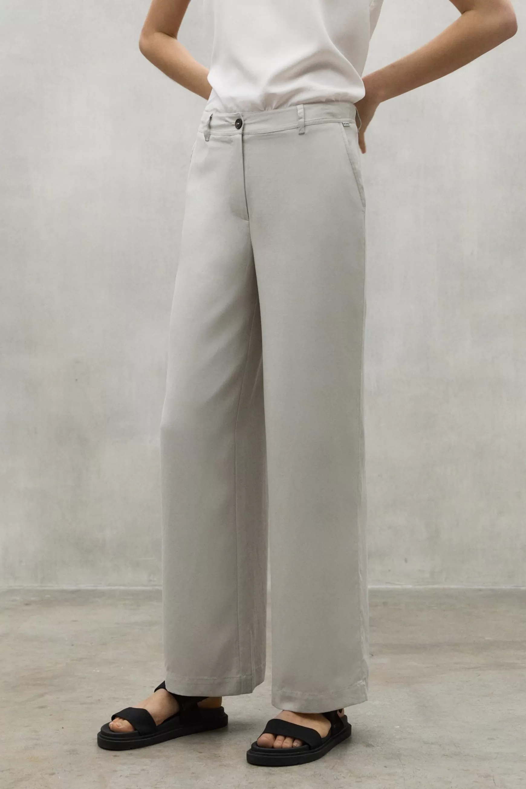 New LIGHT GREY SABINE TROUSERS Mujer Pantalones