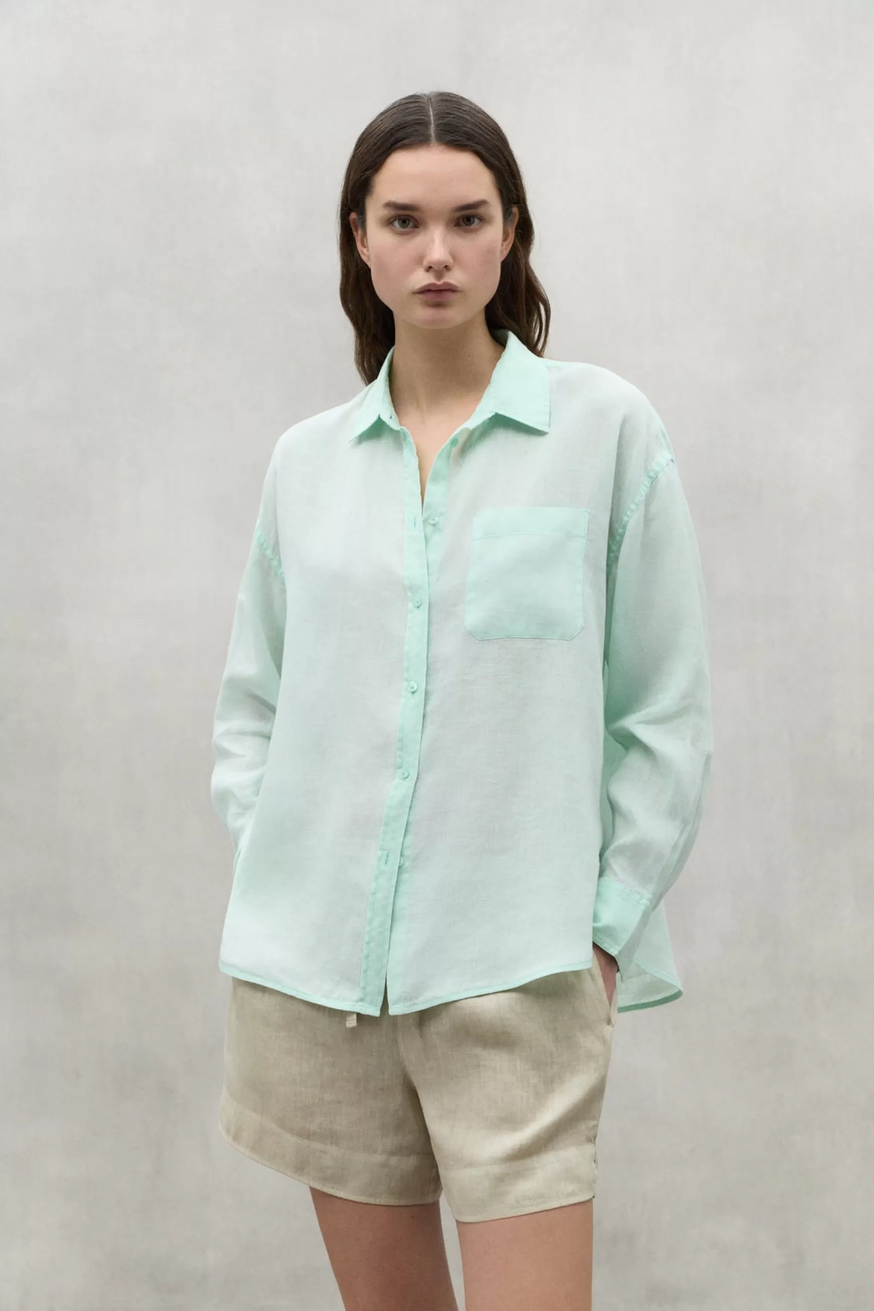 Hot DARIA LINEN SHIRT Mujer Camisas