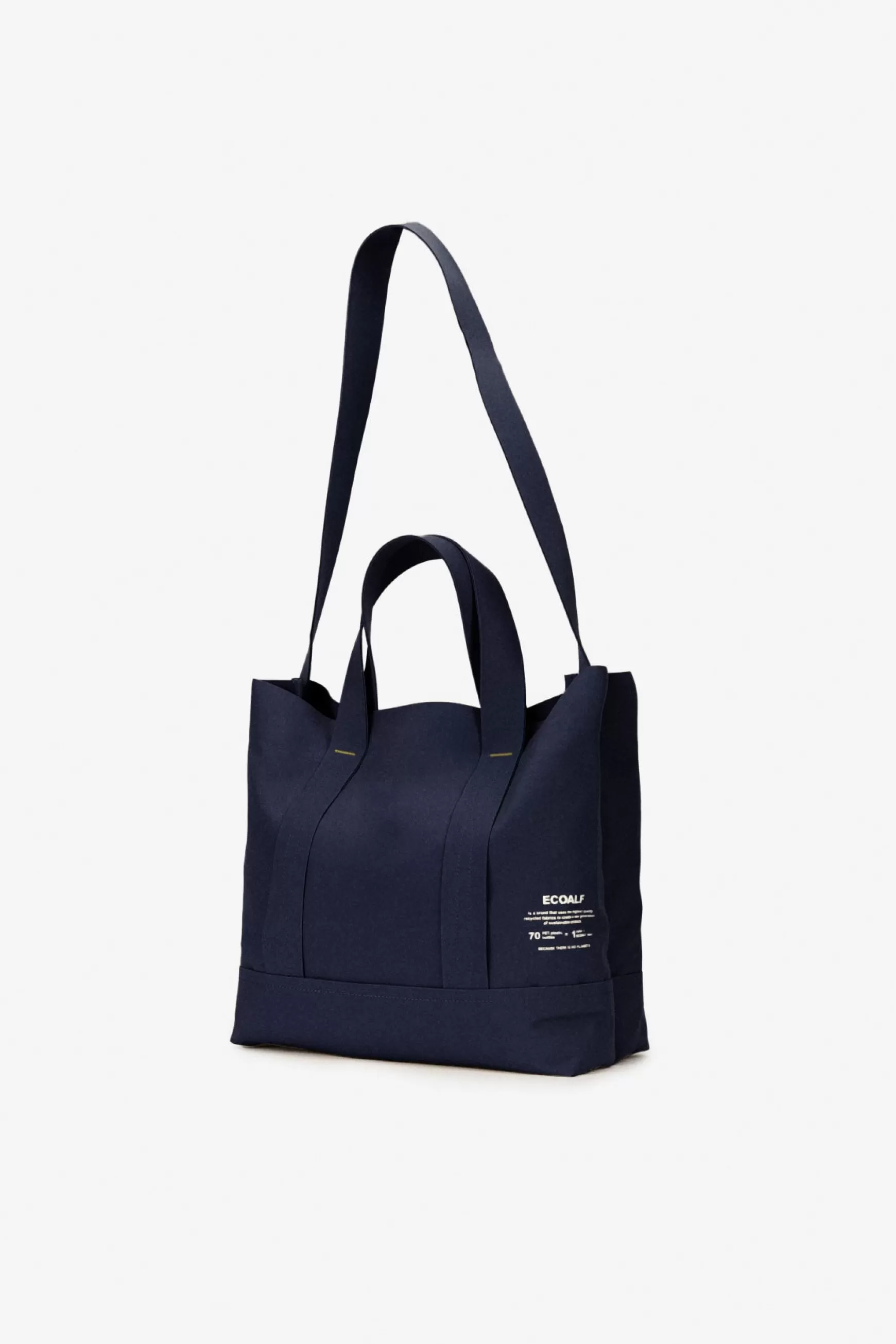 Hot NAVY BLUE BONDED SHOPPER M Mujer Bolsos