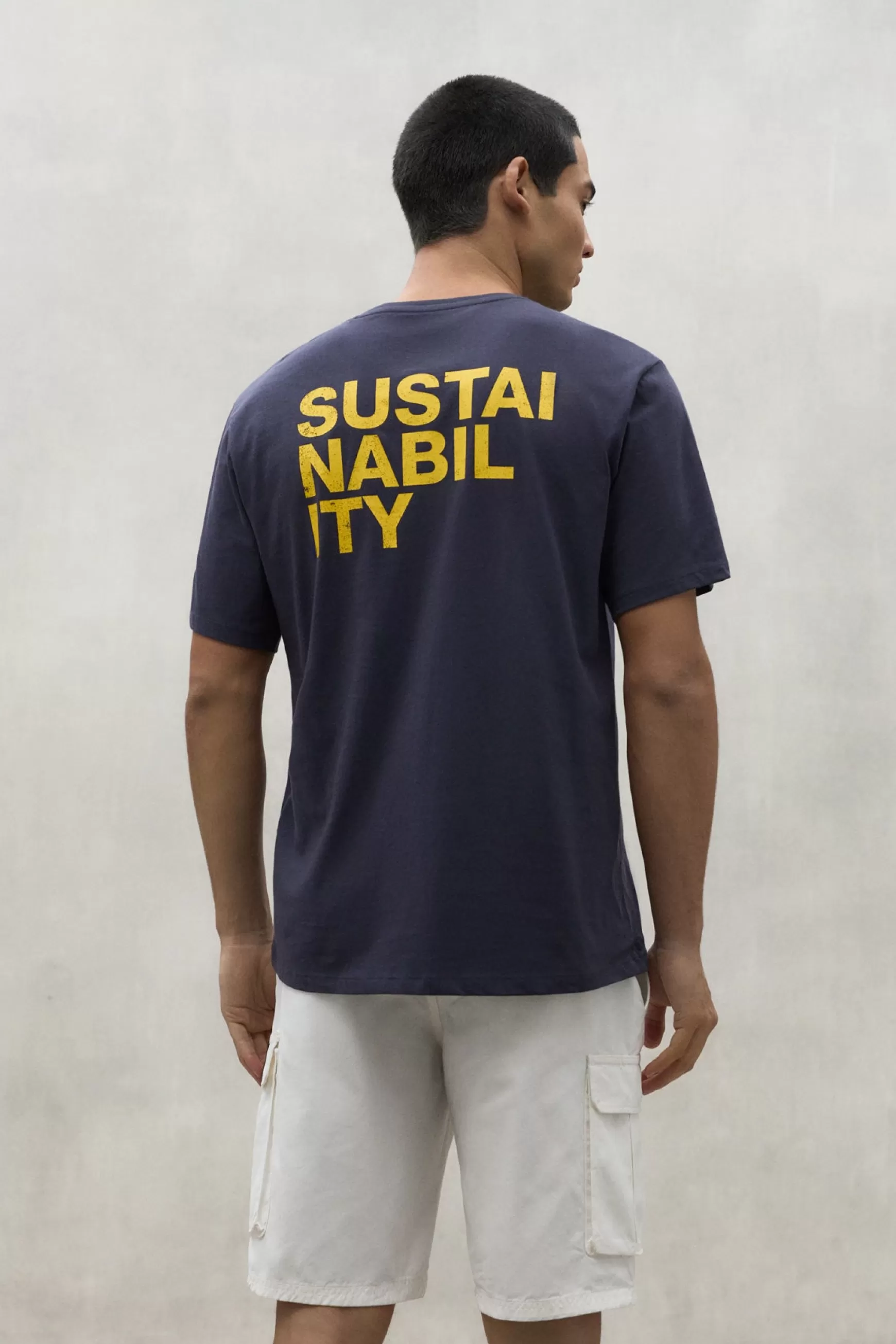 Clearance NAVY BLUE SUSTANO T-SHIRT Hombre Camisetas