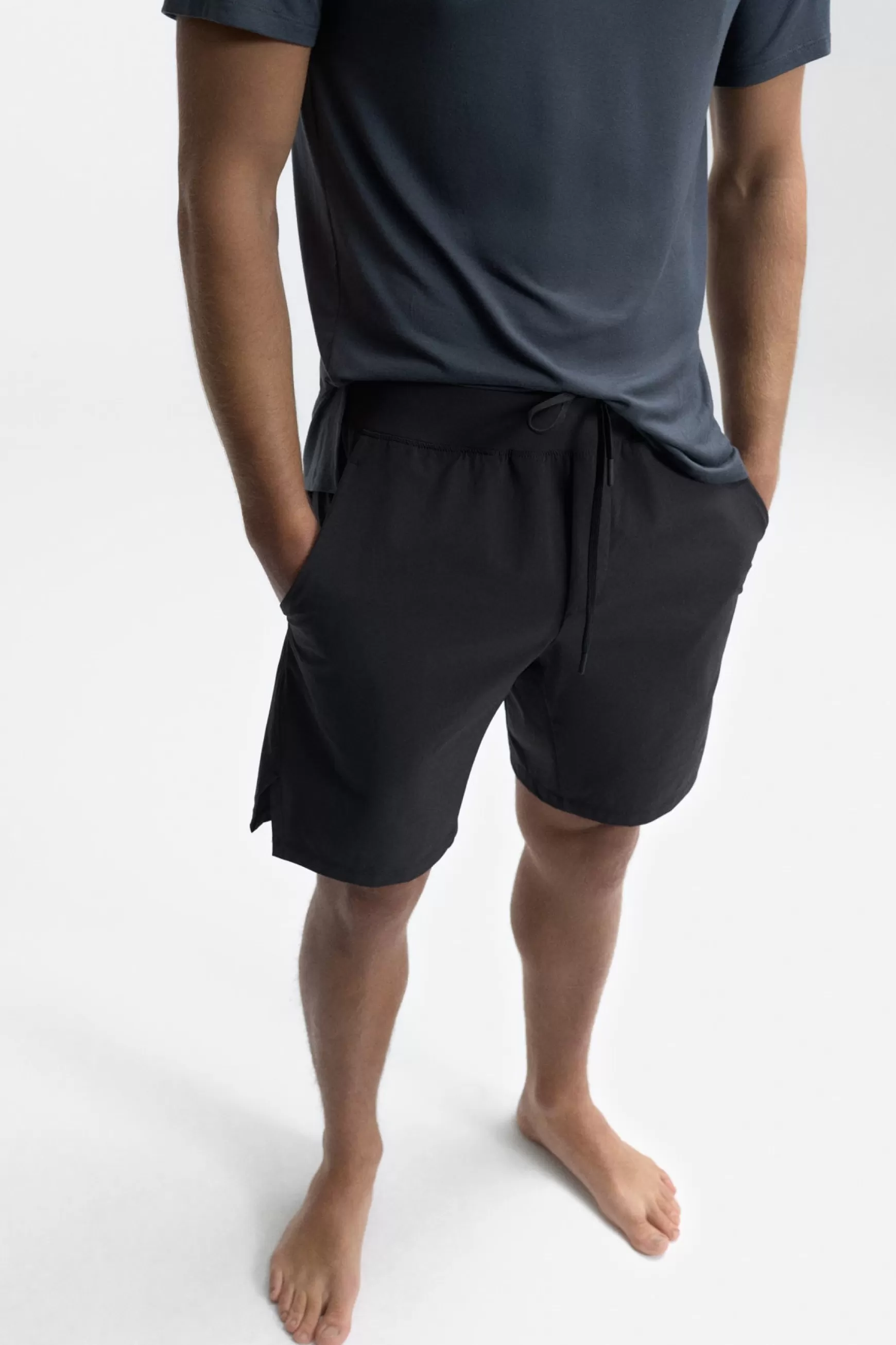 Clearance PANTALÓN CORTO CANGGU NEGRO Hombre Yoga & pilates