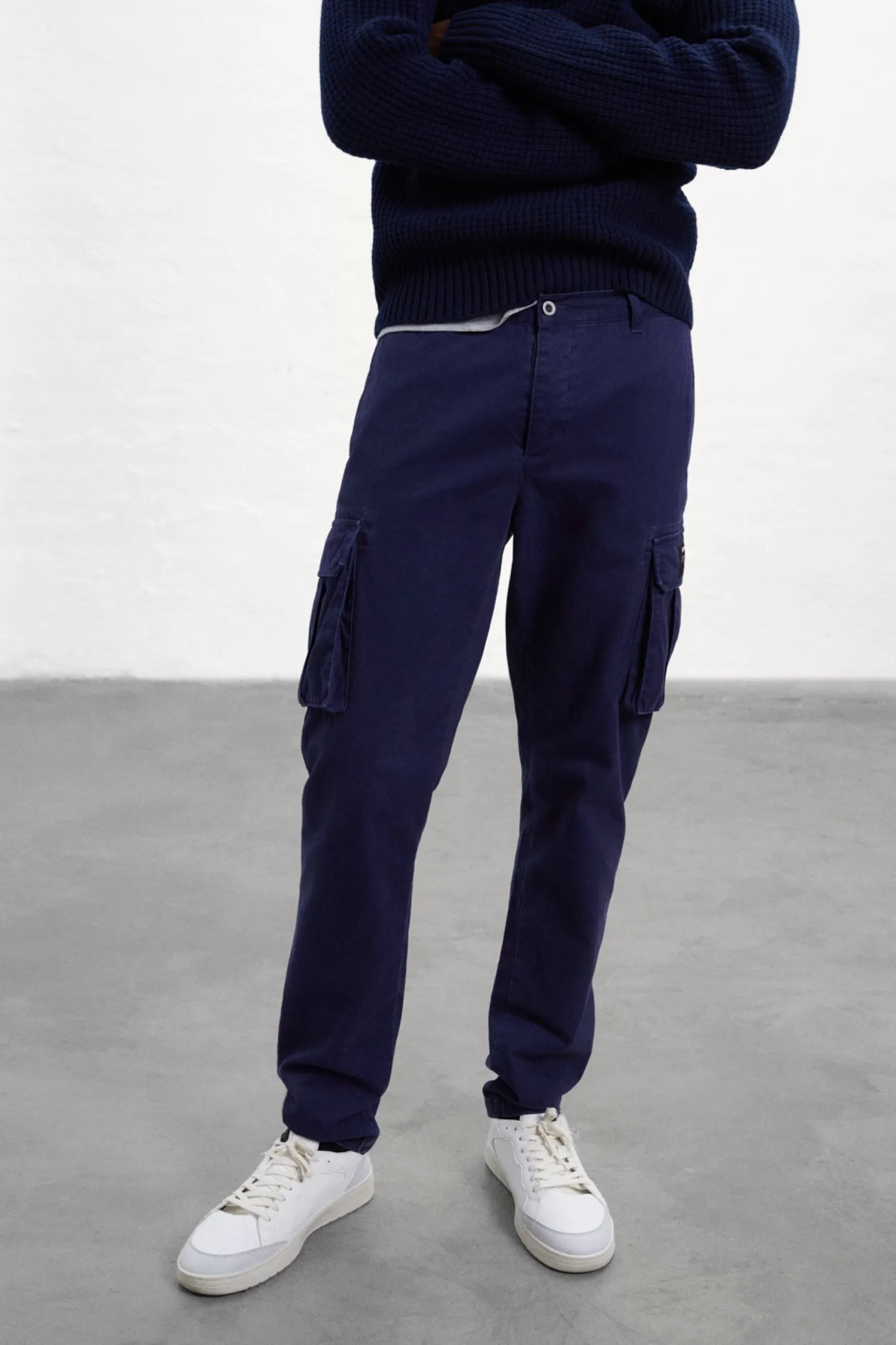 Best PANTALONES CARGO GERI AZUL MARINO Hombre Pantalones