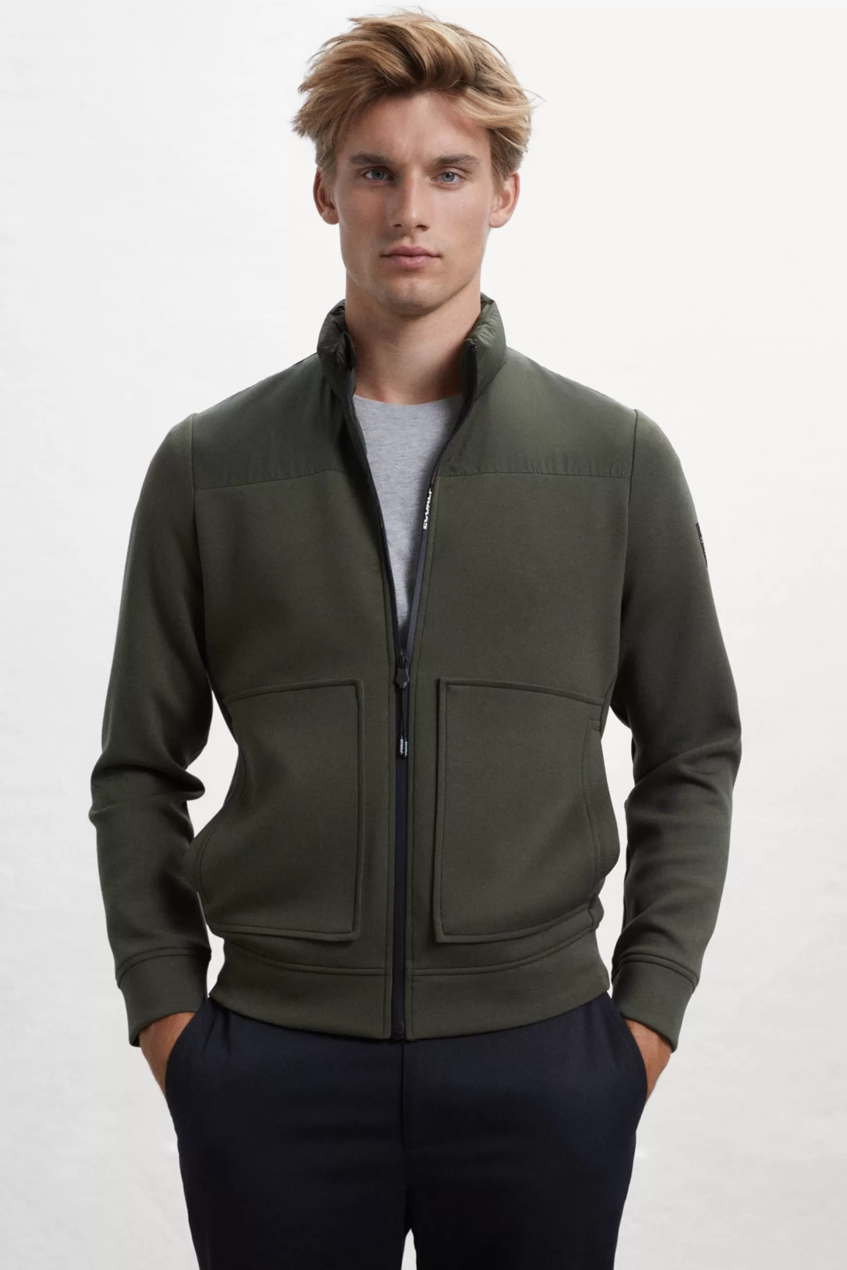 Clearance SUDADERA BEZEA VERDE Hombre Sudaderas