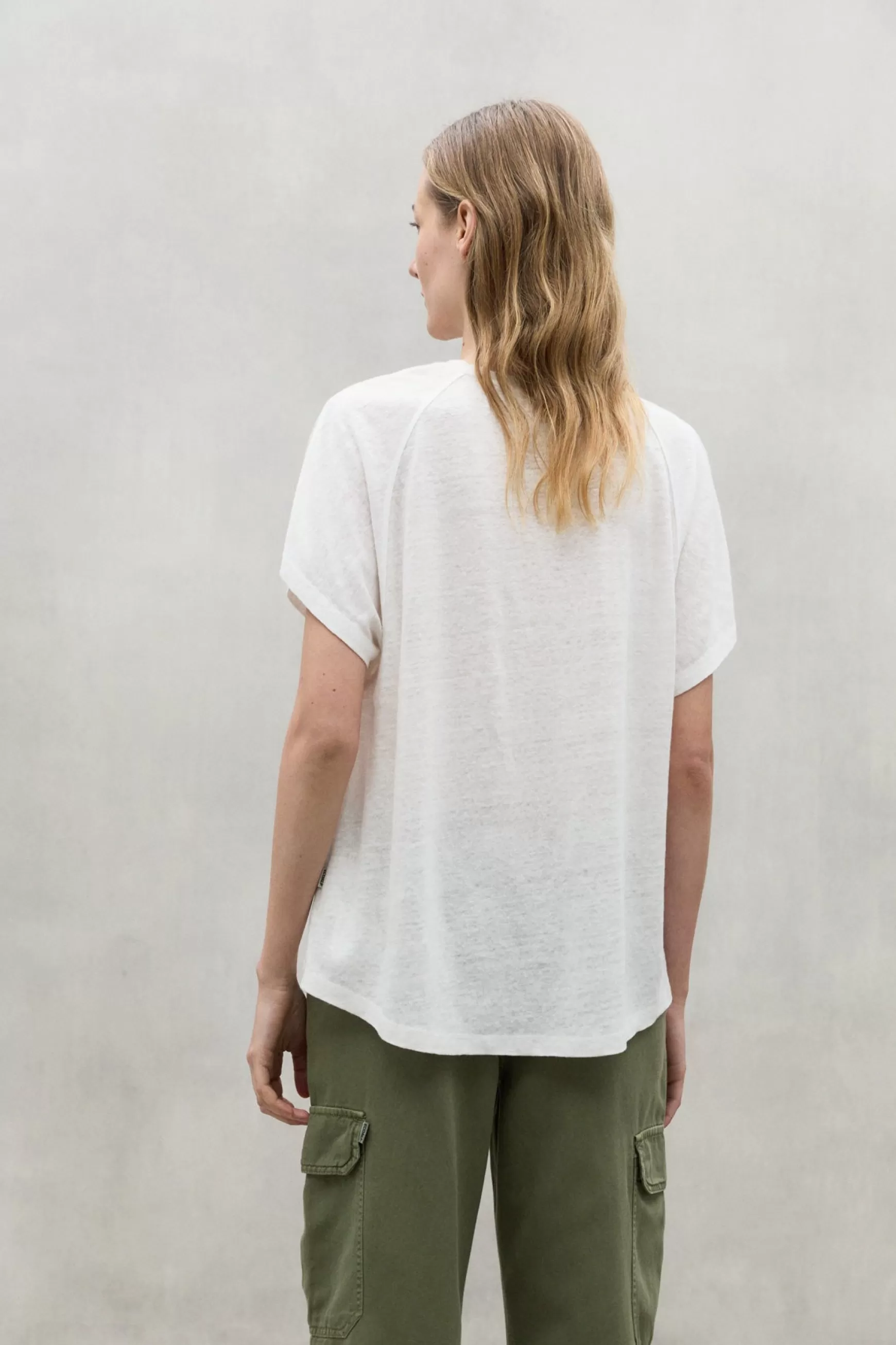 Store WHITE BOD LINEN T-SHIRT Mujer Camisetas