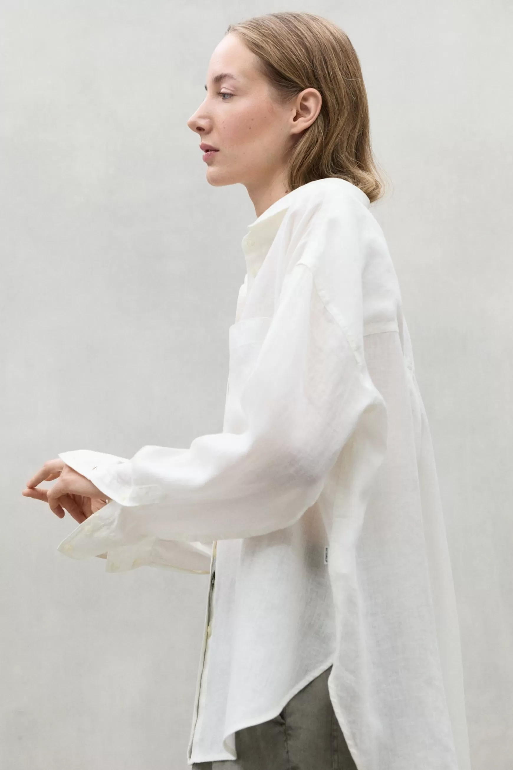 Online WHITE DARIA LINEN SHIRT Mujer Camisas