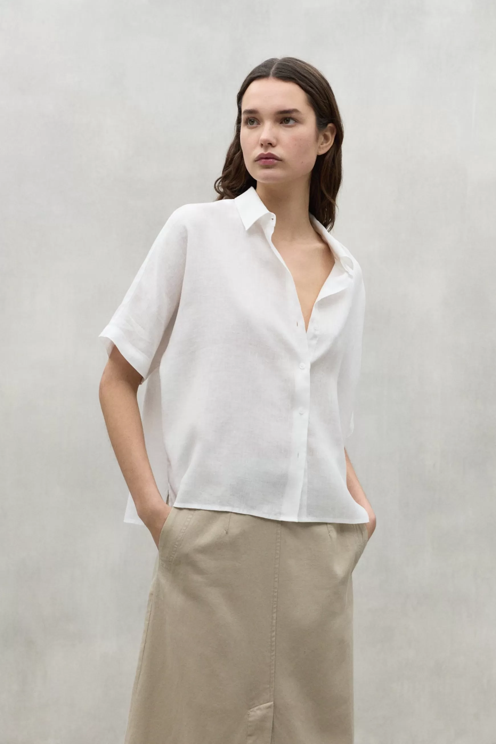 Fashion MELANIA LINEN SHIRT Mujer Camisas